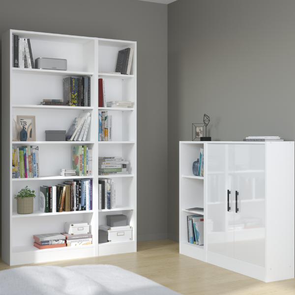 Bibliothèque Hobby 41 cm de longueur-2 étagères-blanc - Image 5