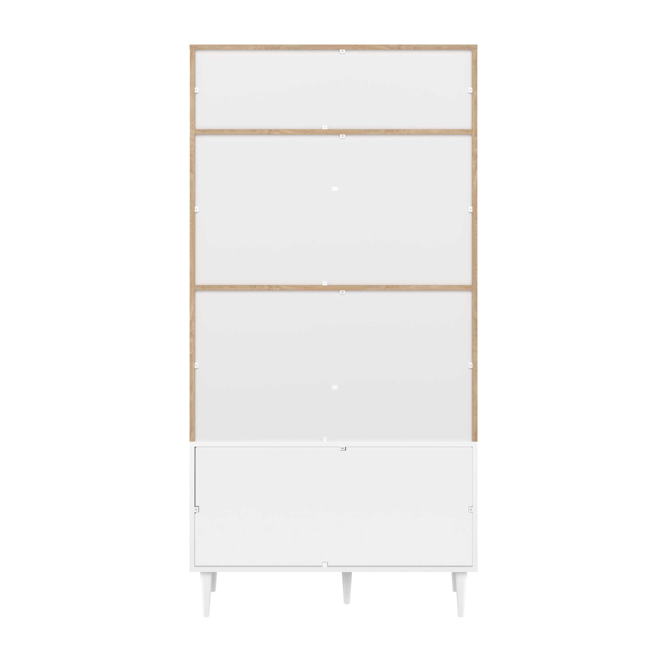 Bibliothèque Horizon grande - chêne/blanc - Image 5