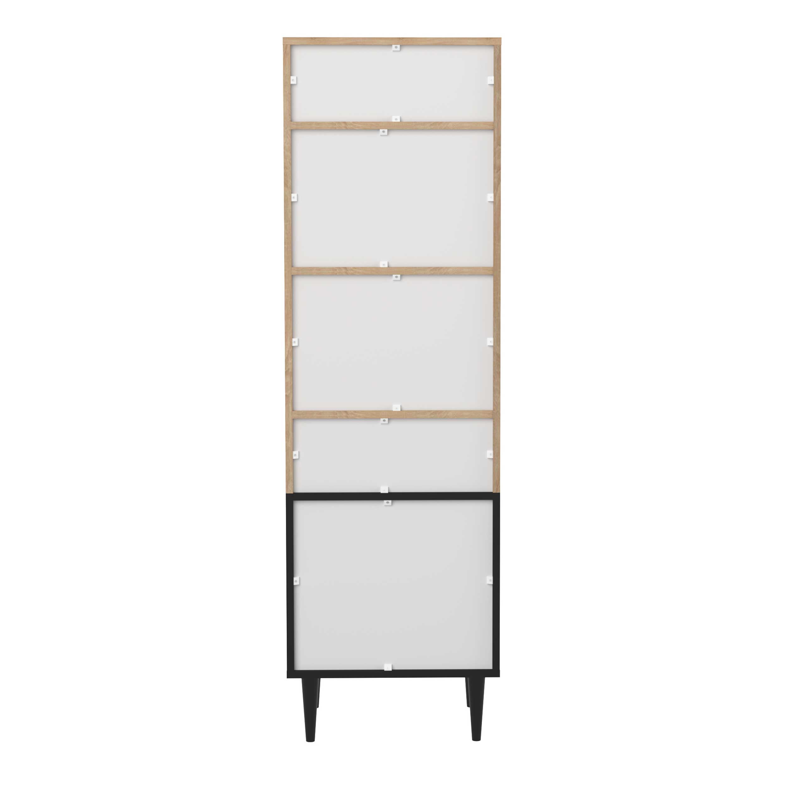 Bibliothèque Horizon petite - chêne/noir - Image 2