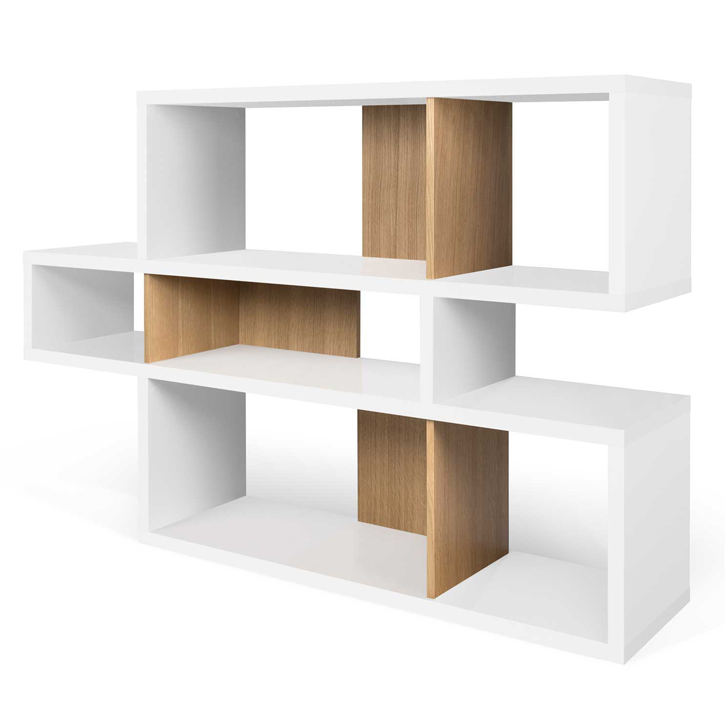 Bibliothèque Lisbon 1 - blanc/chêne - Image 6