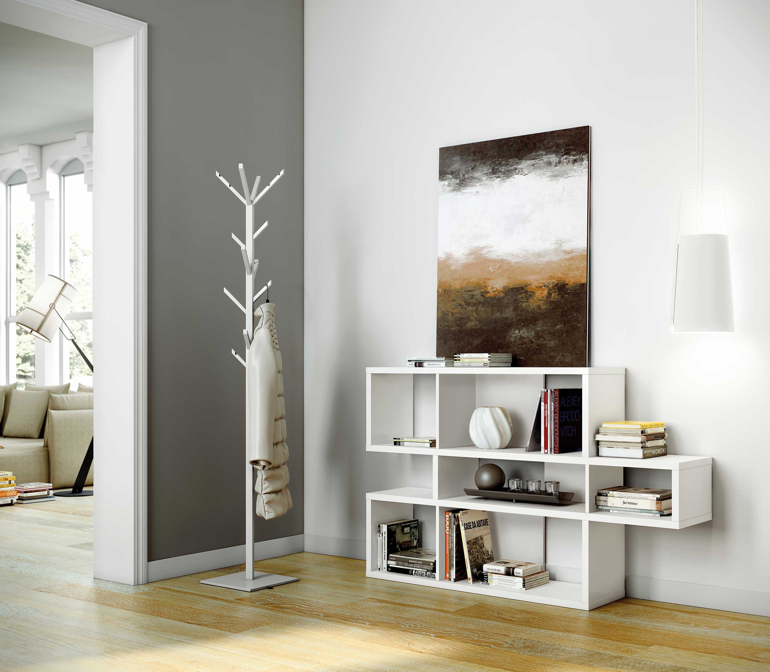 Bibliothèque Lisbon 1 - blanc - Image 7