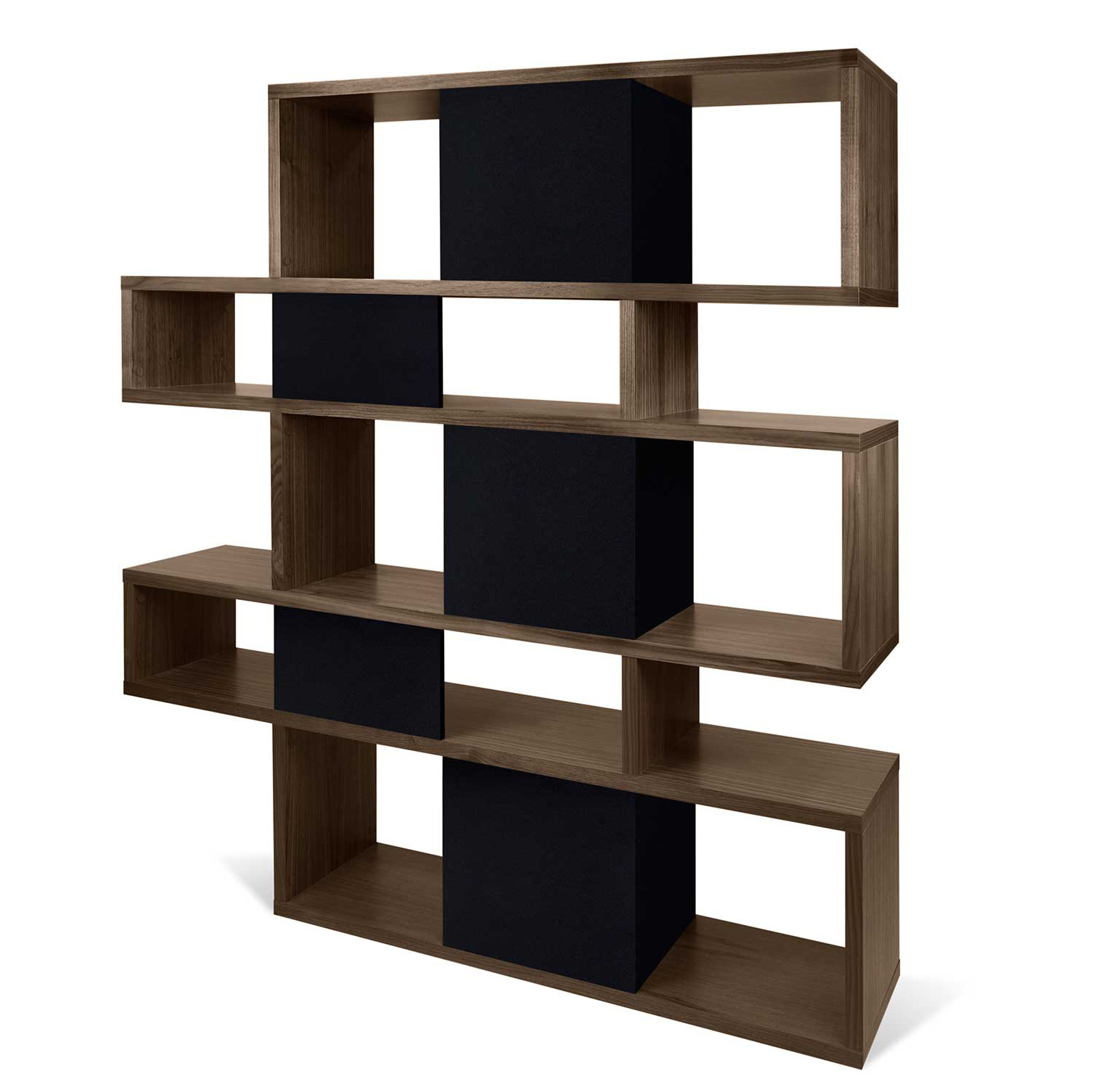 Bibliothèque Lisbon 2 - noyer/noir - Image 3