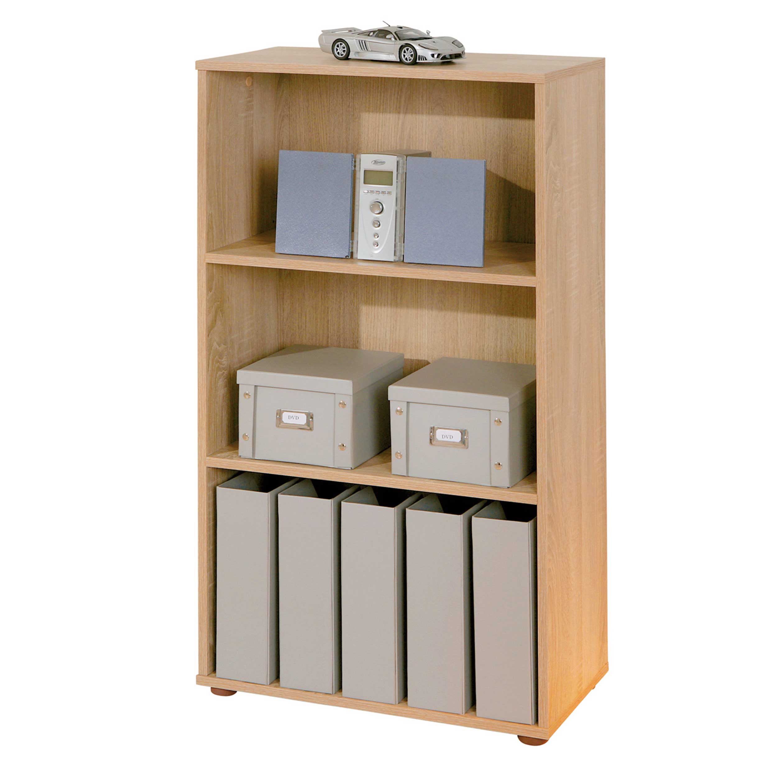 Bibliothèque Parini 3 compartiments - chêne - Image 8