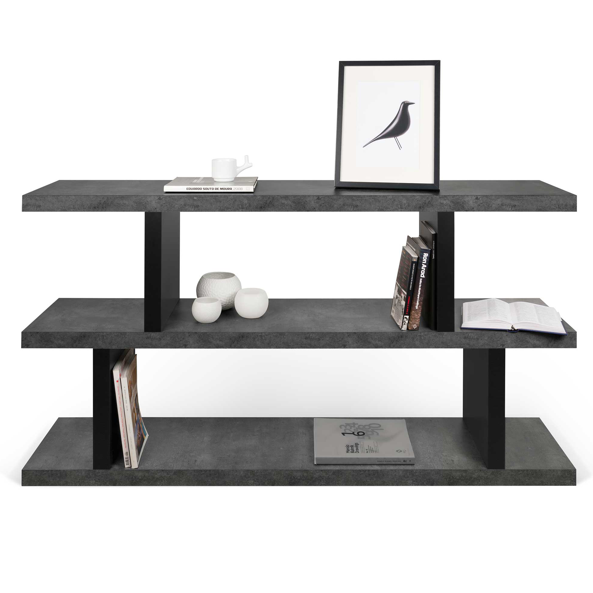 Bibliothèque Stephany 88 cm-blanc