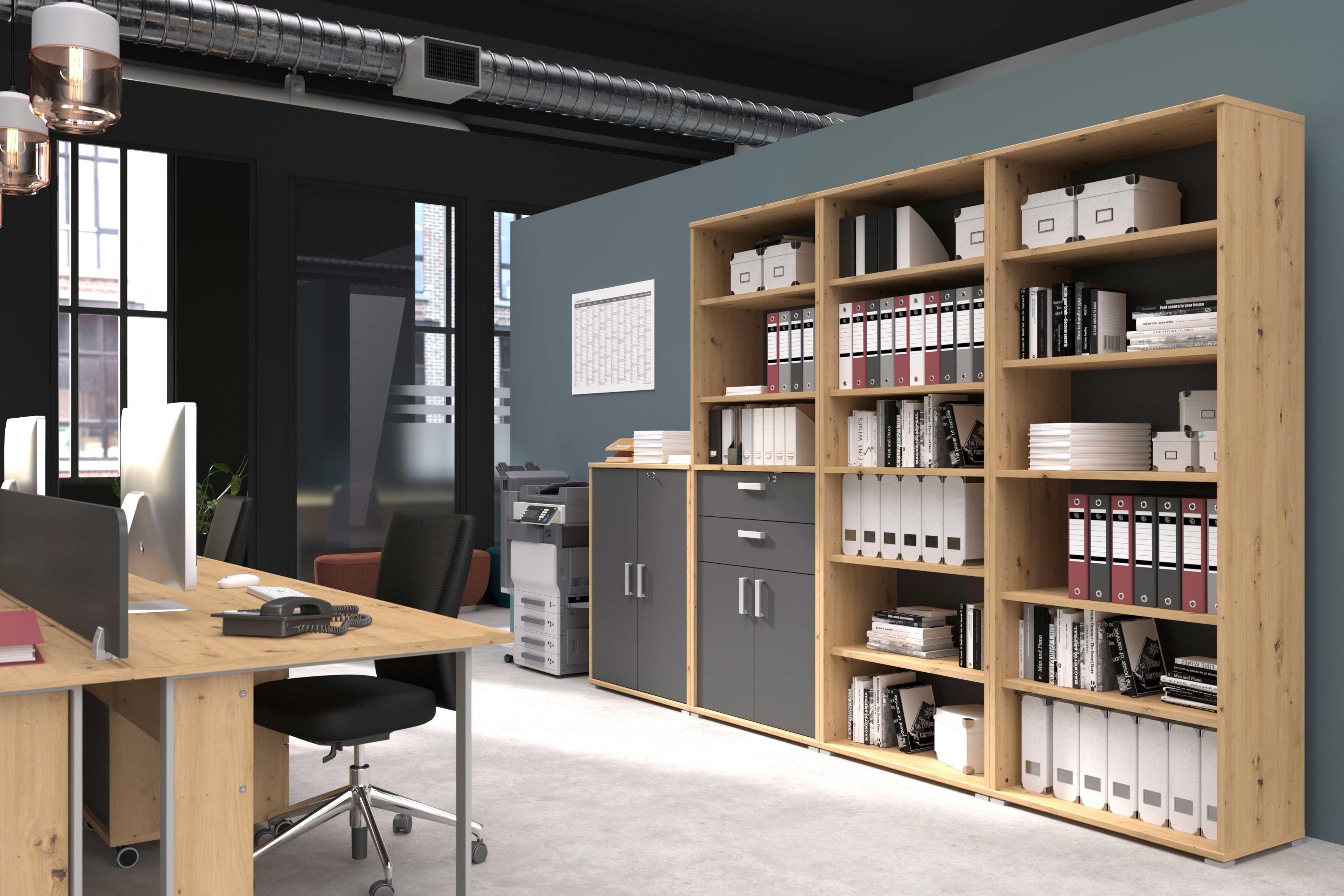 Bibliothèque The Office 3 niches - Image 3