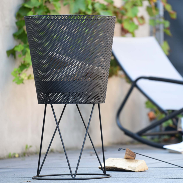 Brasero Amare 45x80cm acier - noir - Image 3