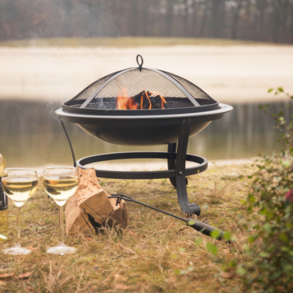 Brasero Atila 51x41cm acier - noir - Image 2