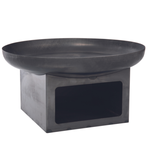 Brasero avec stockage du bois Uma 80cm acier - Image 4