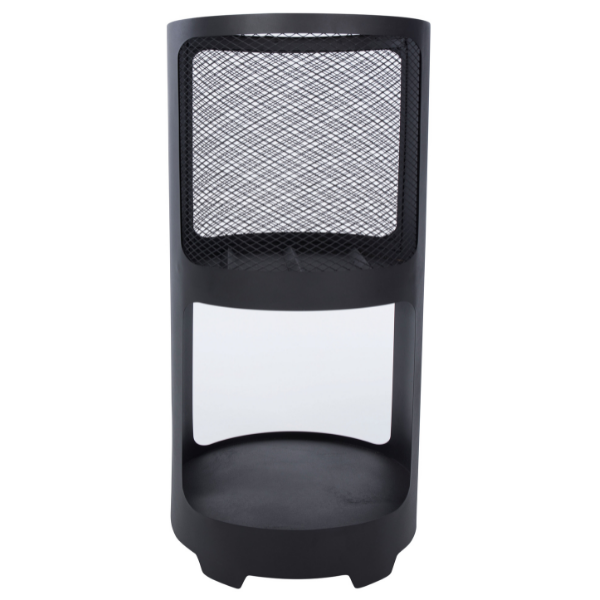 Brasero Buffy avec stockage du bois acier - noir - Image 6