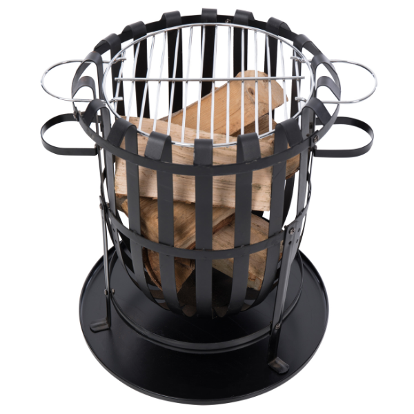 Brasero Daley avec gril 40cm acier - noir - Image 4