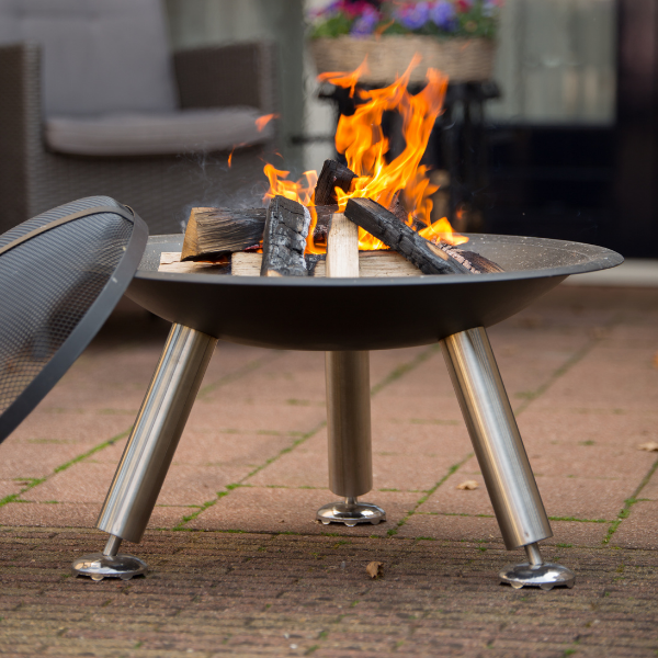 Brasero Tiago 76cm acier et rvs - noir - Image 2