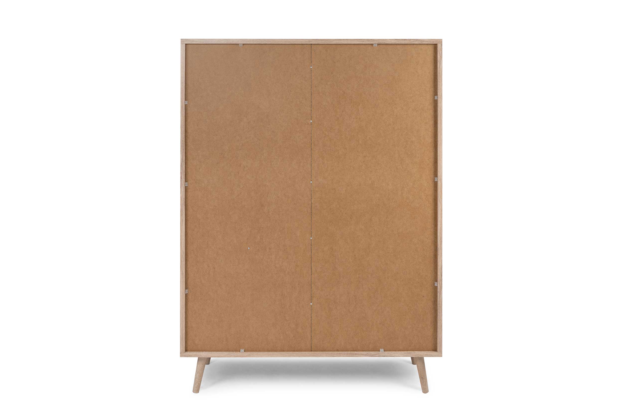 Buffet Bilal 102cm 2 portes & 2 tiroirs - chêne/raphia imprimé - Image 2