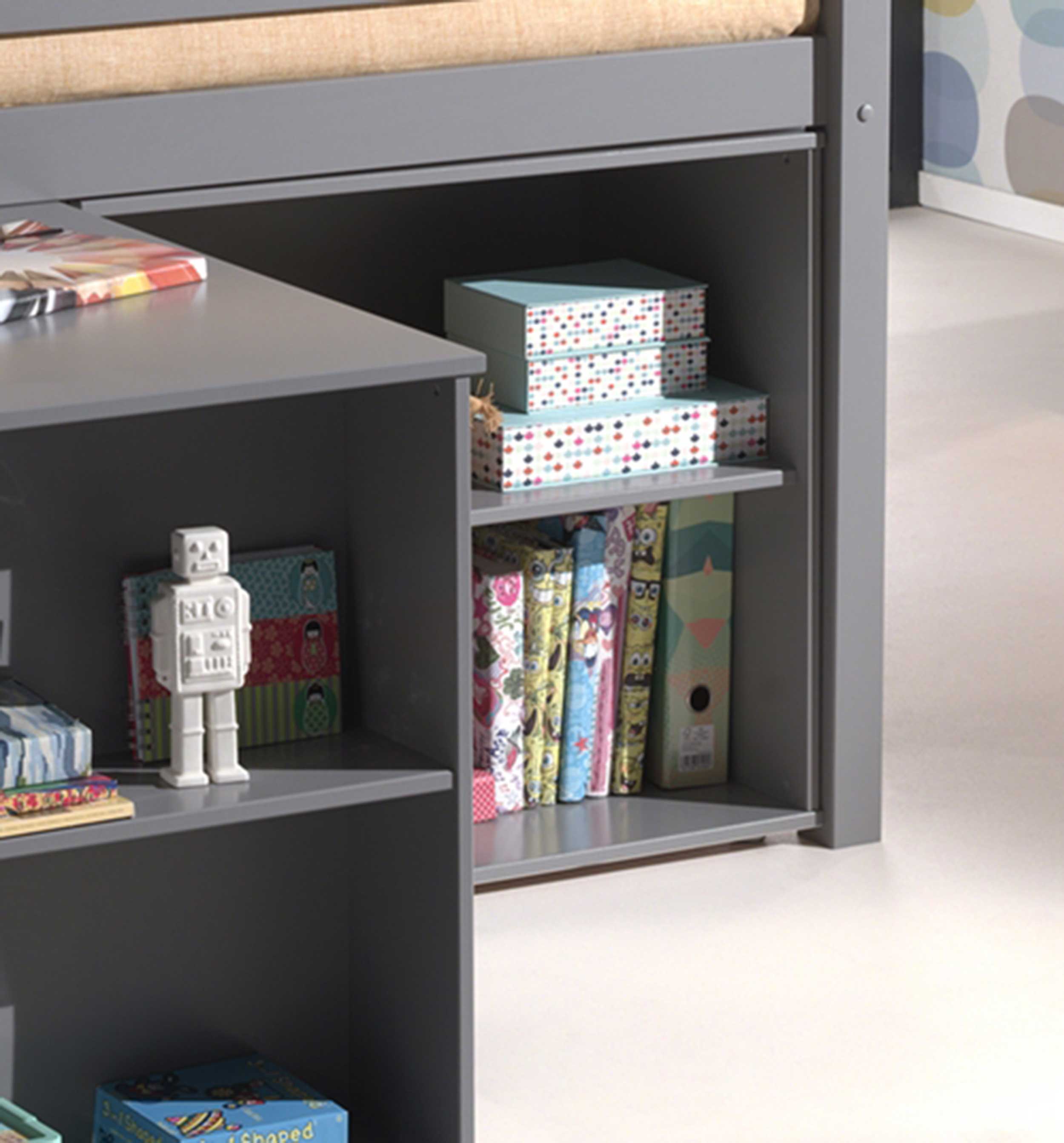 Bureau à rallonge Charlotte - gris - Image 3