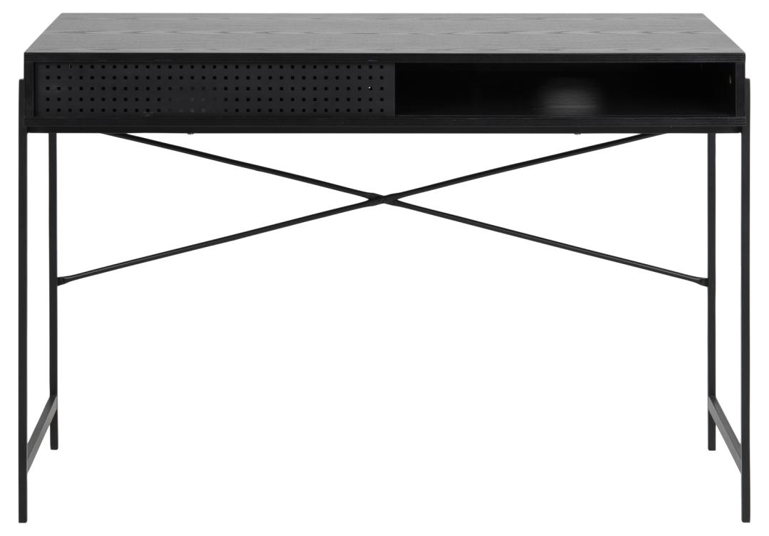 Bureau Angèle 110cm 1 porte - noir - Image 7