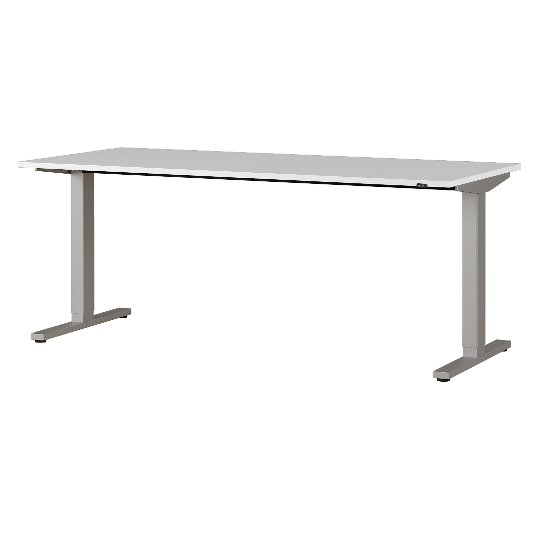 Bureau assis debout Oswald 180 cm électrique - gris clair/argent - Image 11