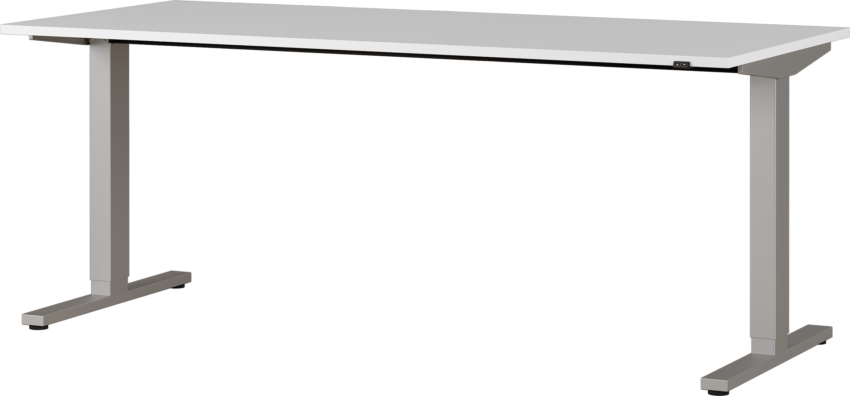 Bureau assis debout Oswald 180 cm électrique - gris clair/argent - Image 6