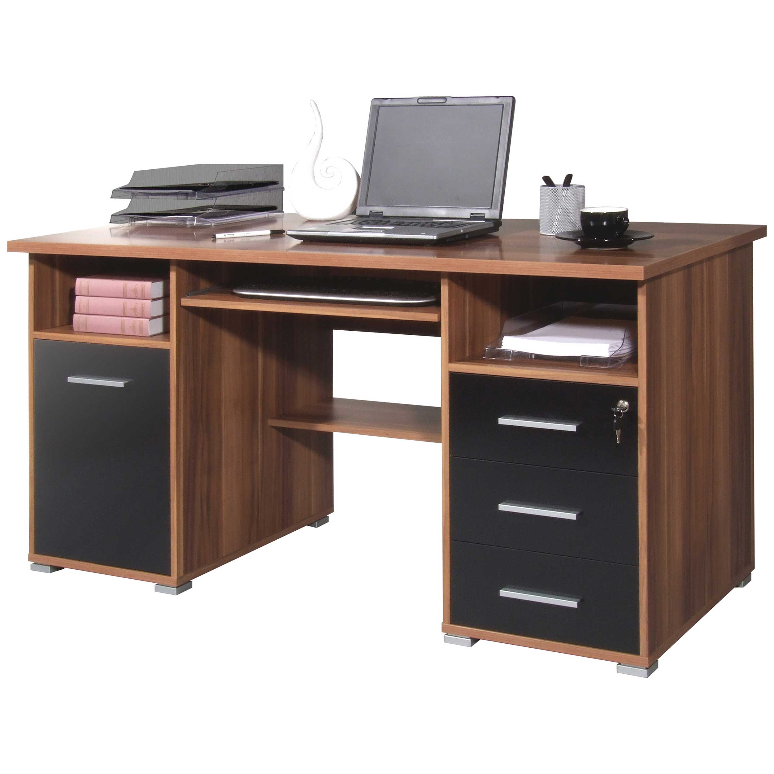 Bureau Beagle 145cm - noyer - Image 9