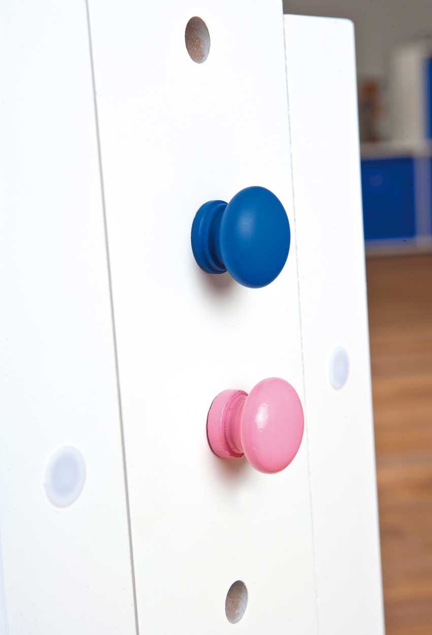 Bureau Dana avec plateau inclinable - bleu/rose - Image 3