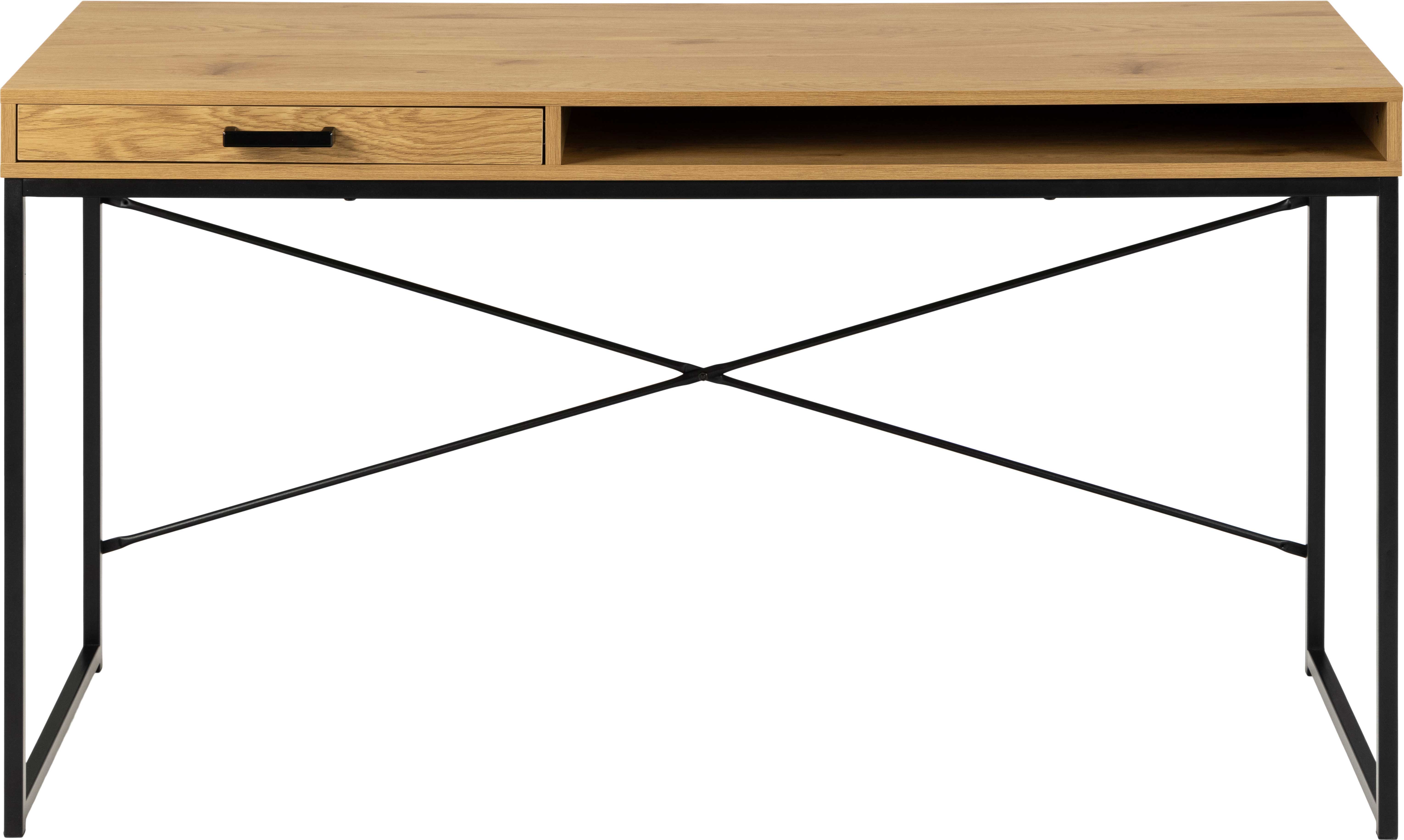 Bureau Dover avec tiroir - noir - Image 7