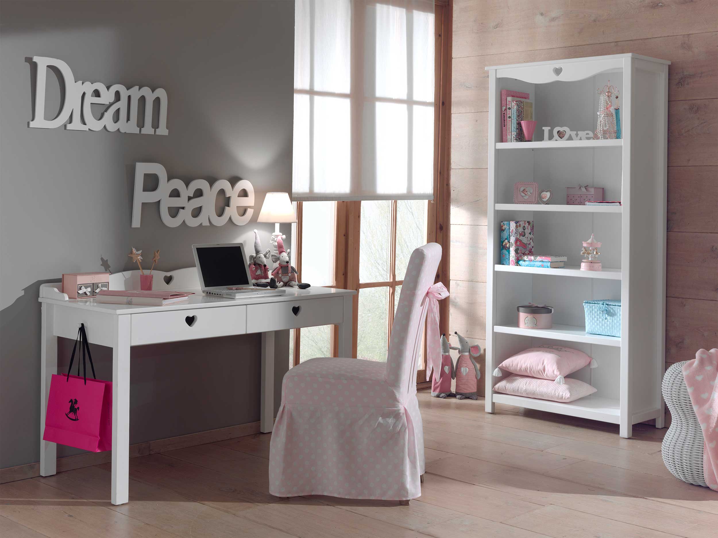 Bureau enfant Amori 130 cm - blanc - Image 8