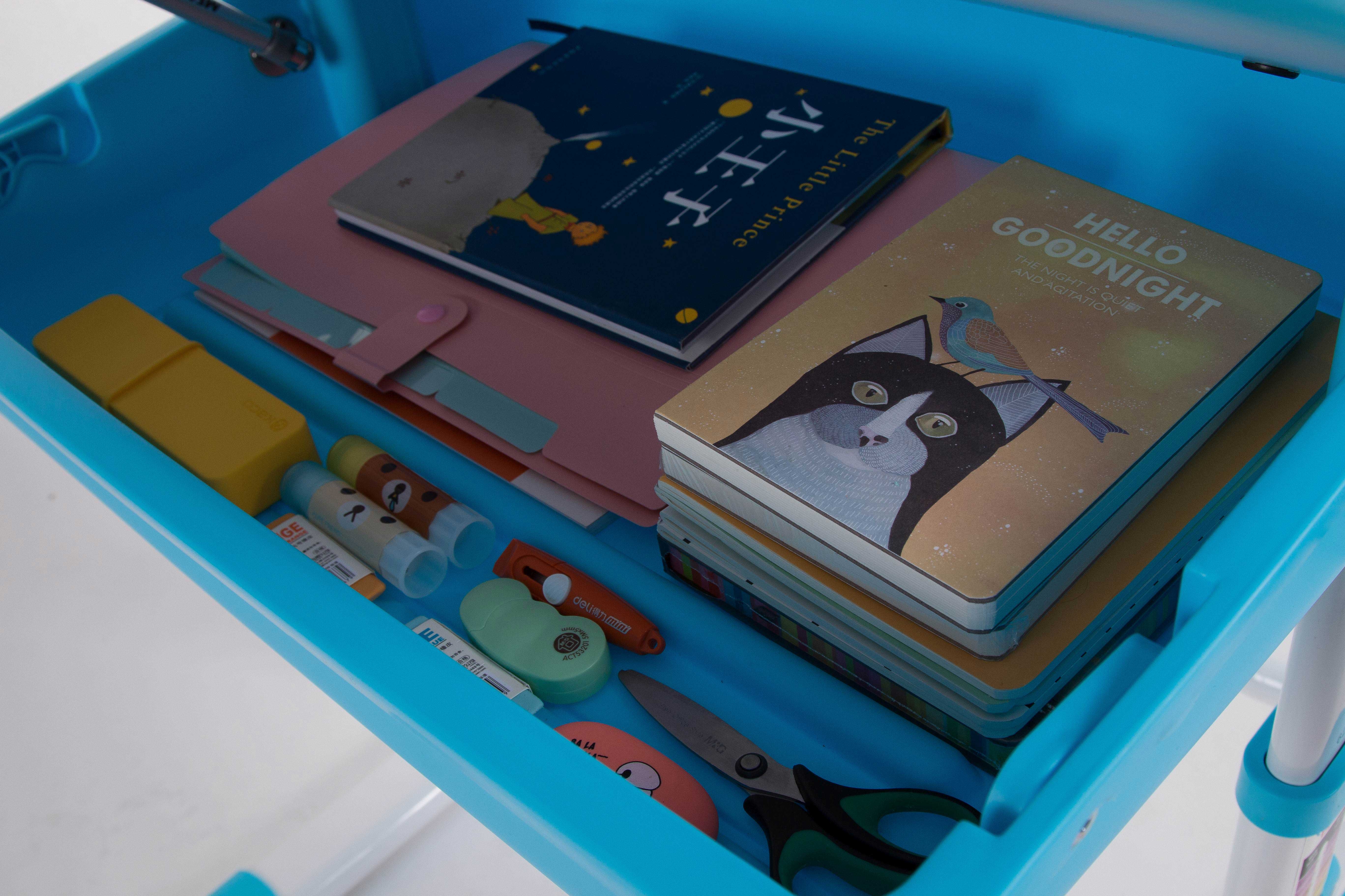 Bureau enfant Comfortline 301 avec plateau inclinable - bleu - Image 2