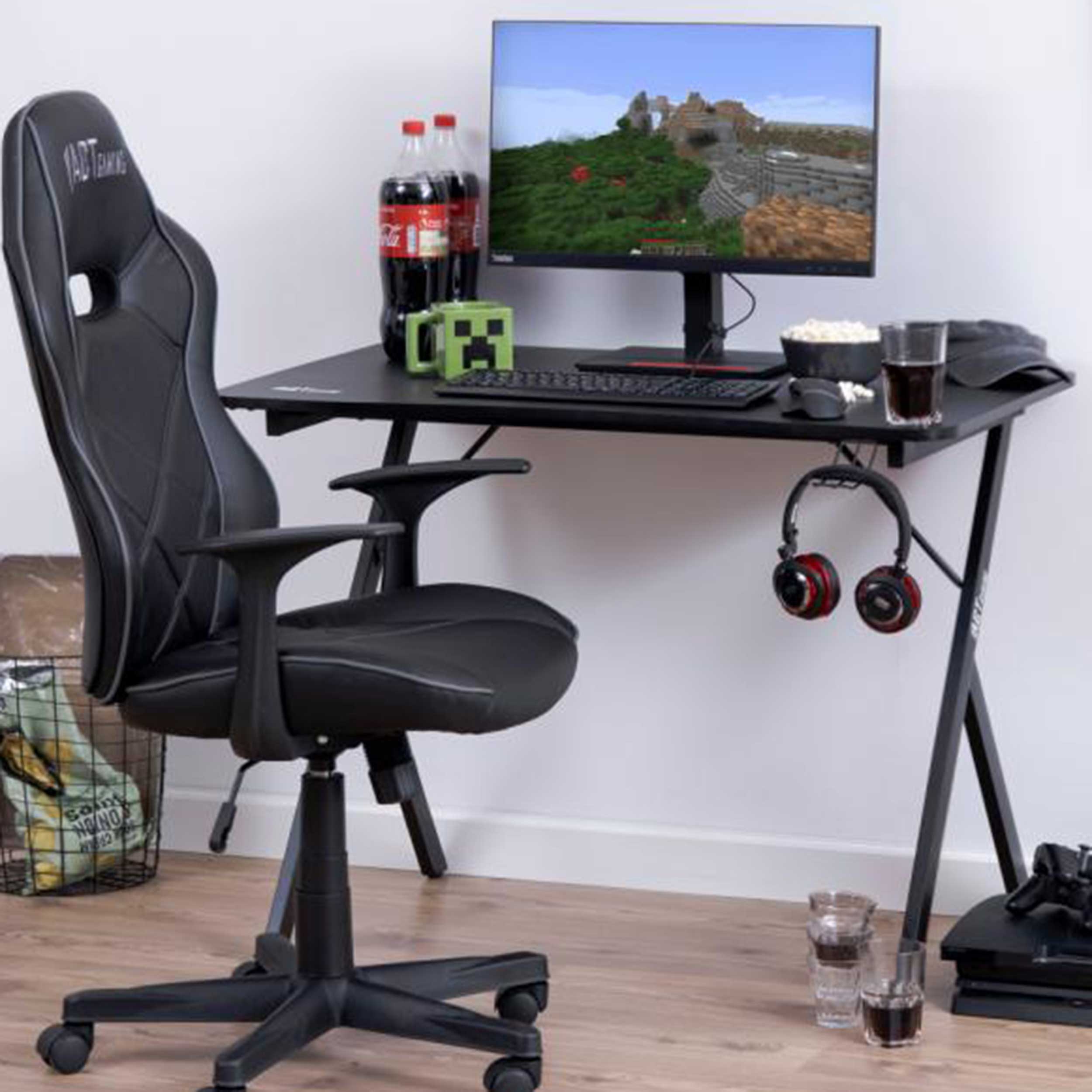 Bureau gamer Bowser 100cm - noir