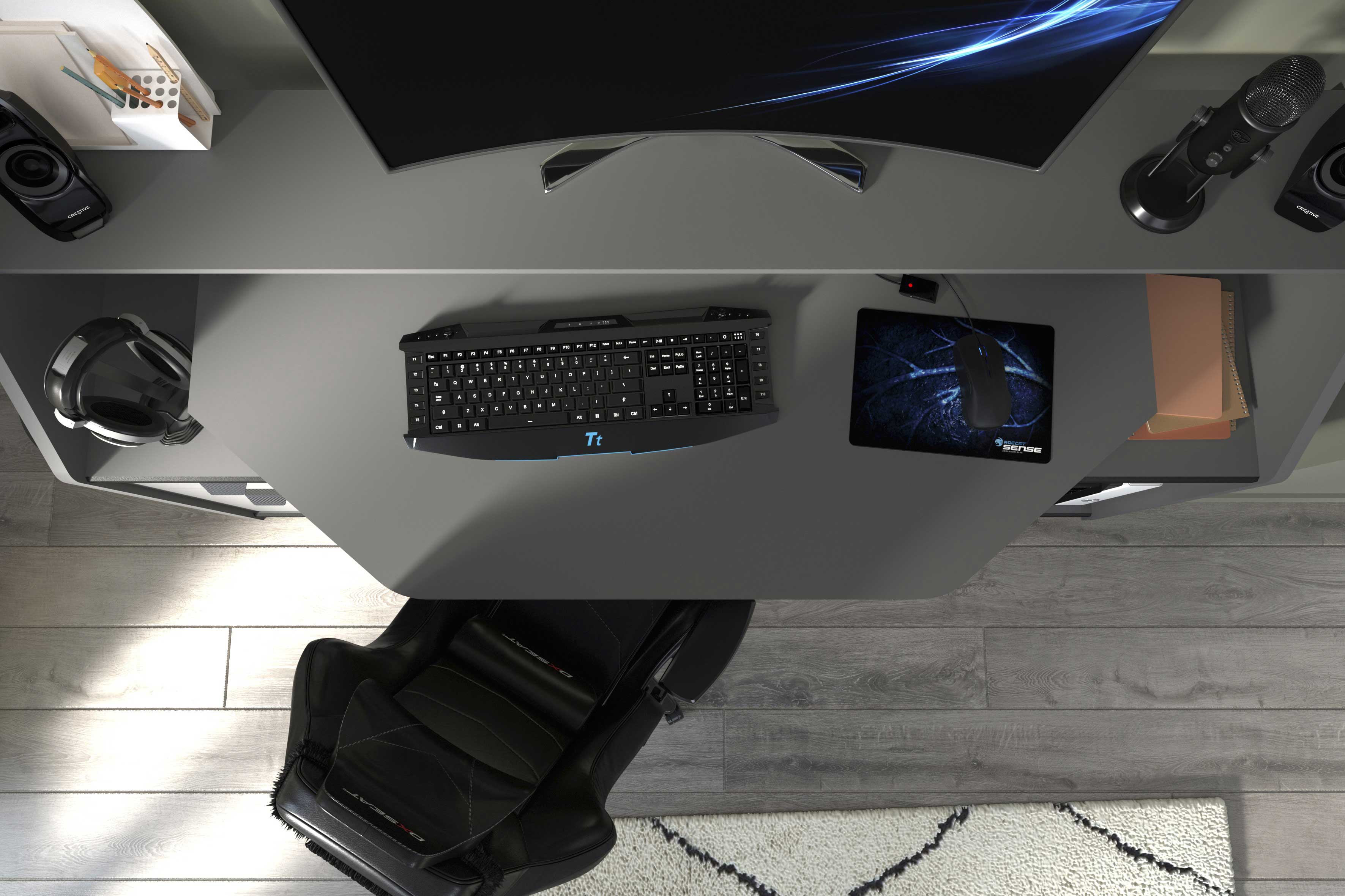 Bureau Gaming 180cm avec ruban LED - Image 6