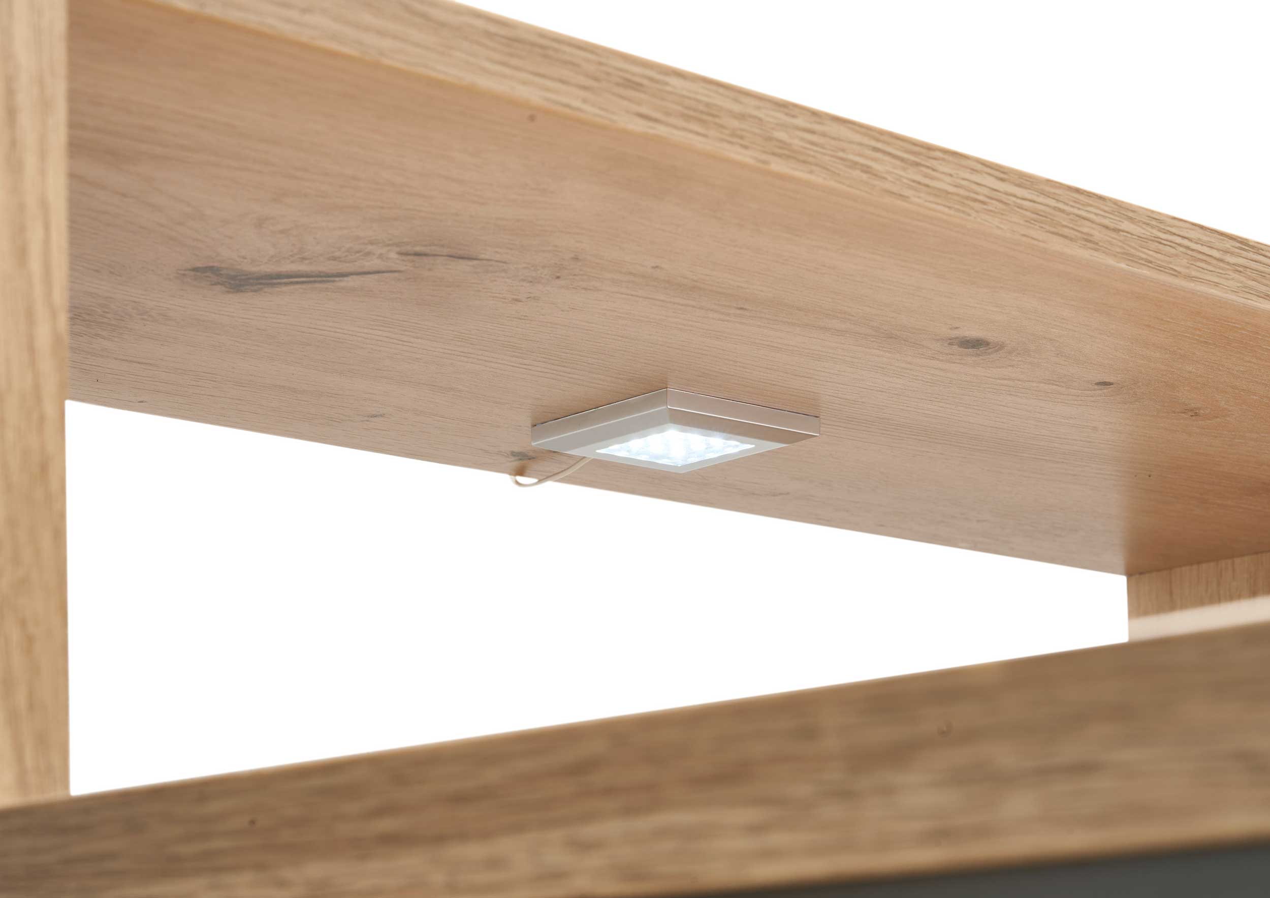 Bureau gaming Tudi éclairage compris - gris/bois - Image 6