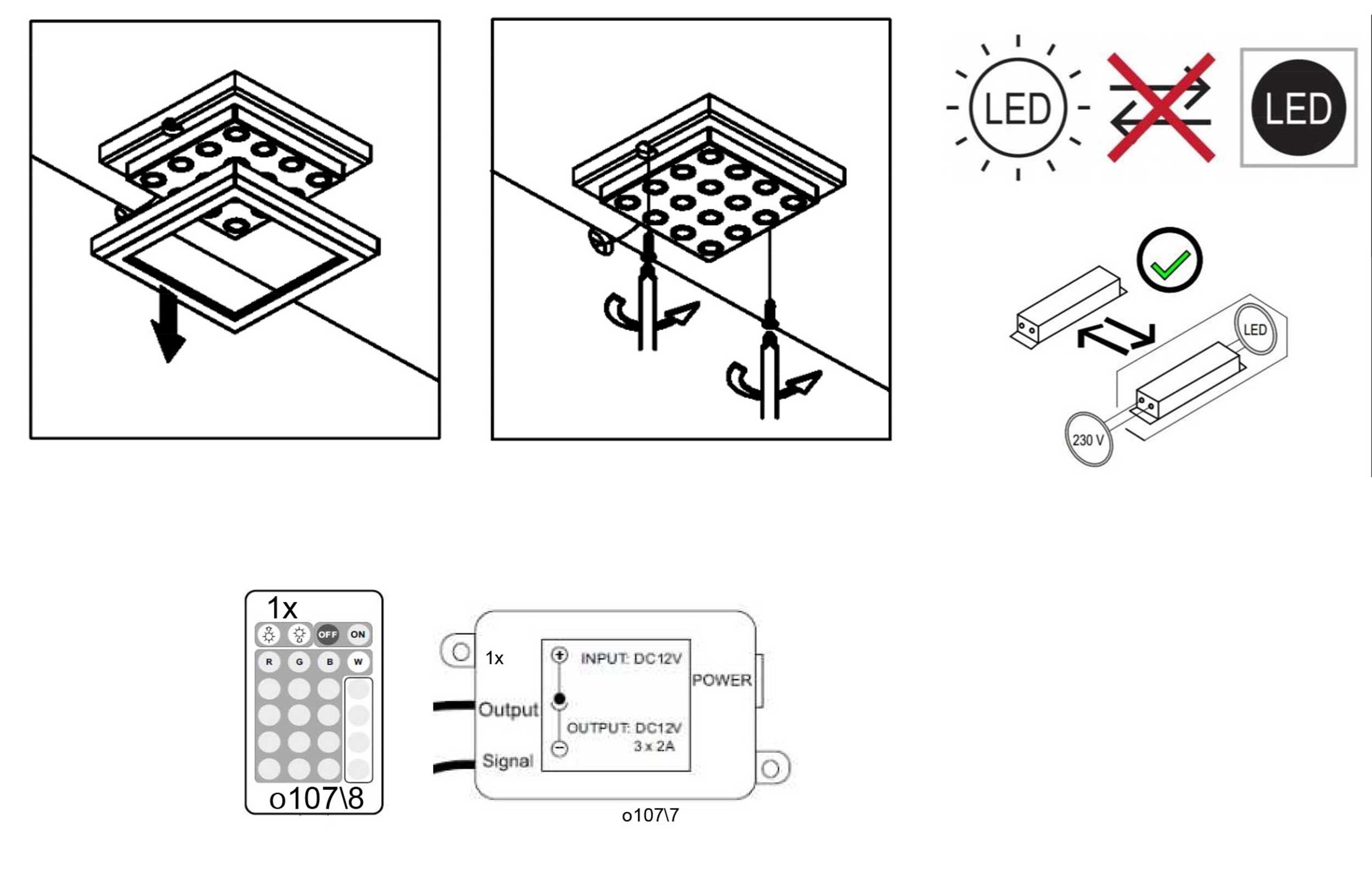 Bureau gaming Tudi éclairage compris - noir - Image 3