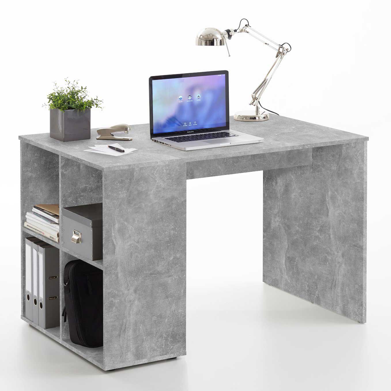 Bureau Henry 117cm - béton - Image 3
