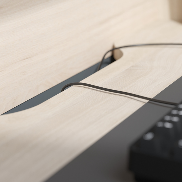 Bureau Hobby 91 cm de longueur-chêne - Image 4