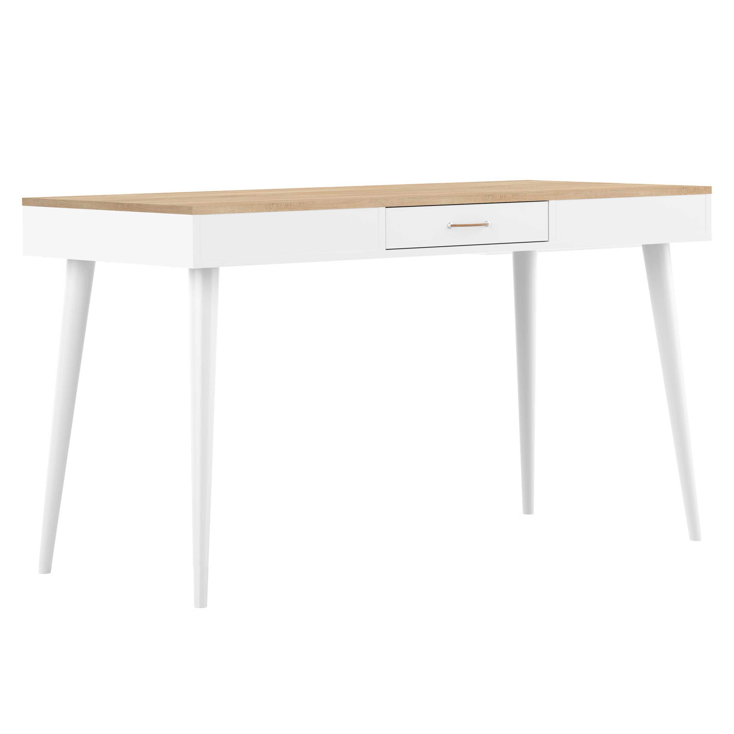 Bureau Horizon 134cm - chêne/blanc - Image 12