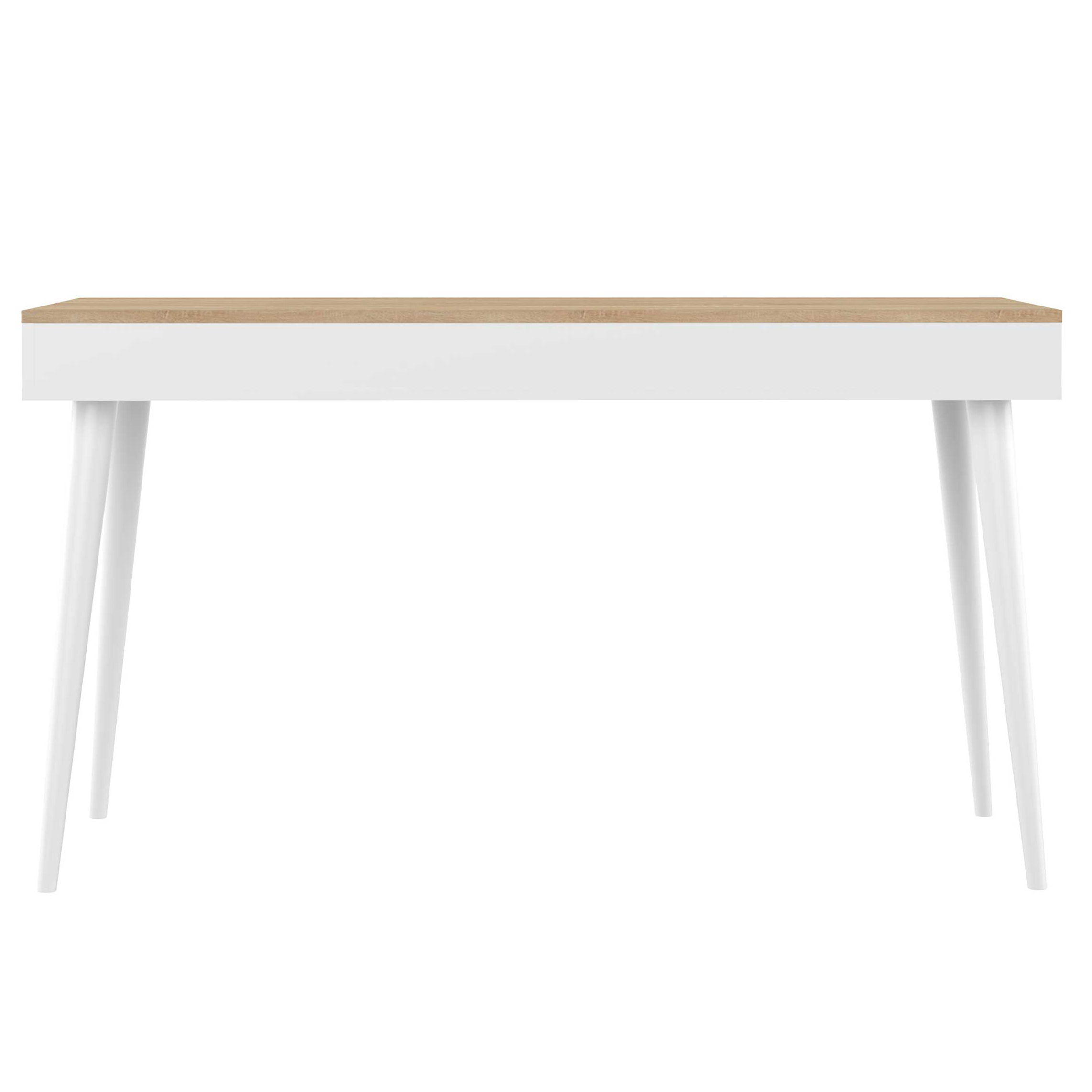 Bureau Horizon 134cm - chêne/blanc - Image 4