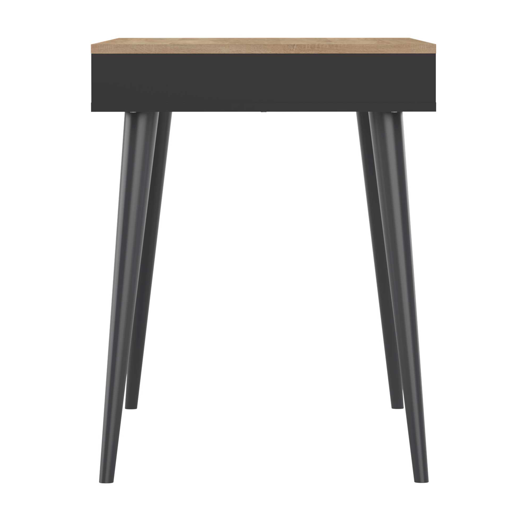 Bureau Horizon 134cm - chêne/noir - Image 5