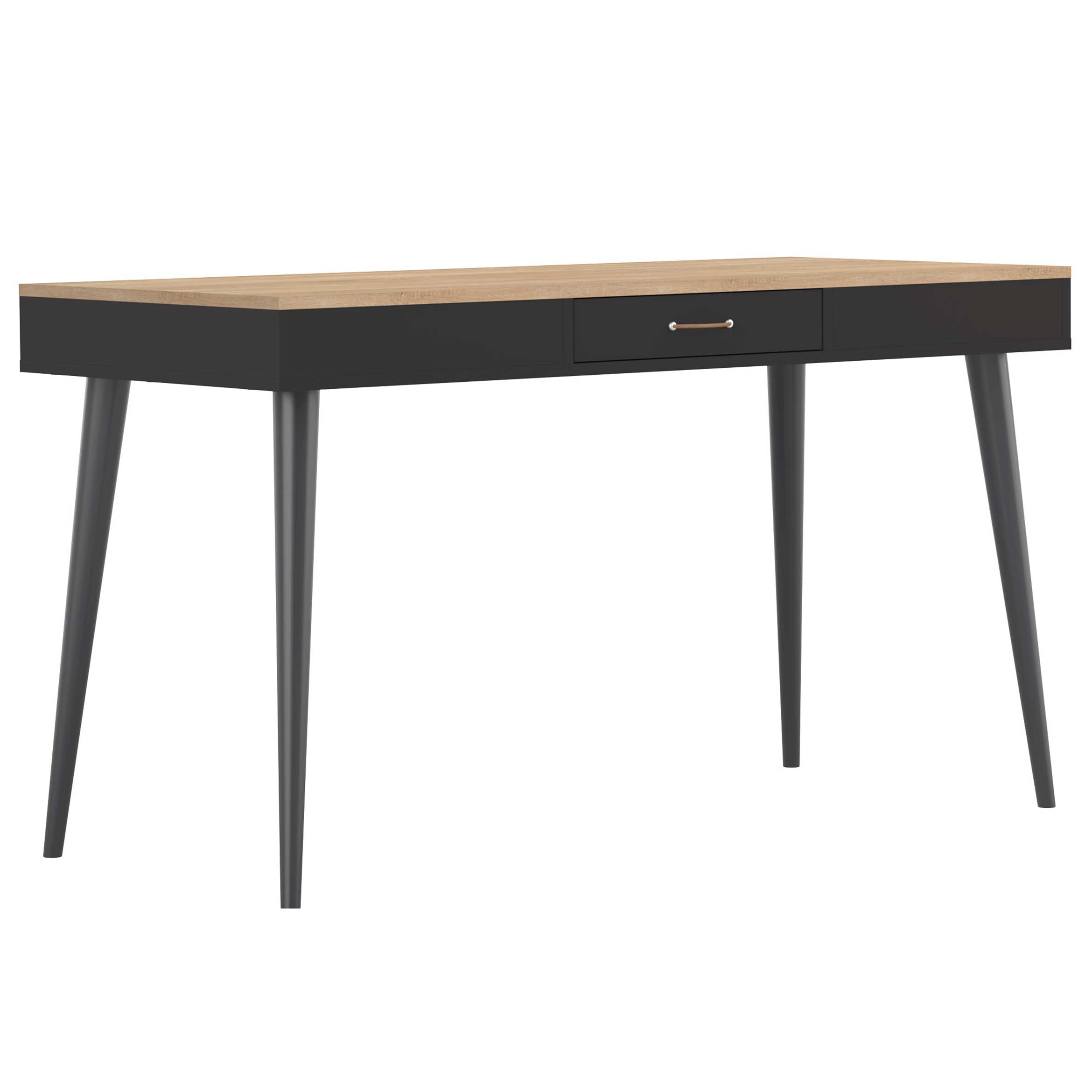 Bureau Horizon 134cm - chêne/noir - Image 9