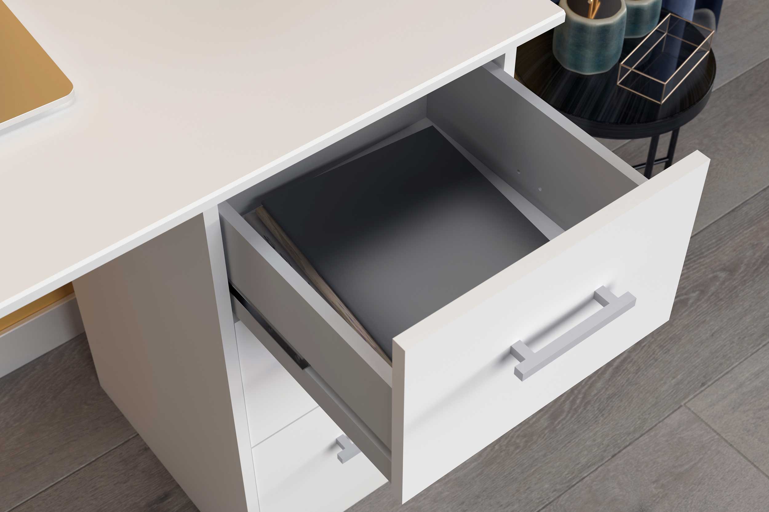 Bureau Ingrid 121cm - blanc - Image 7