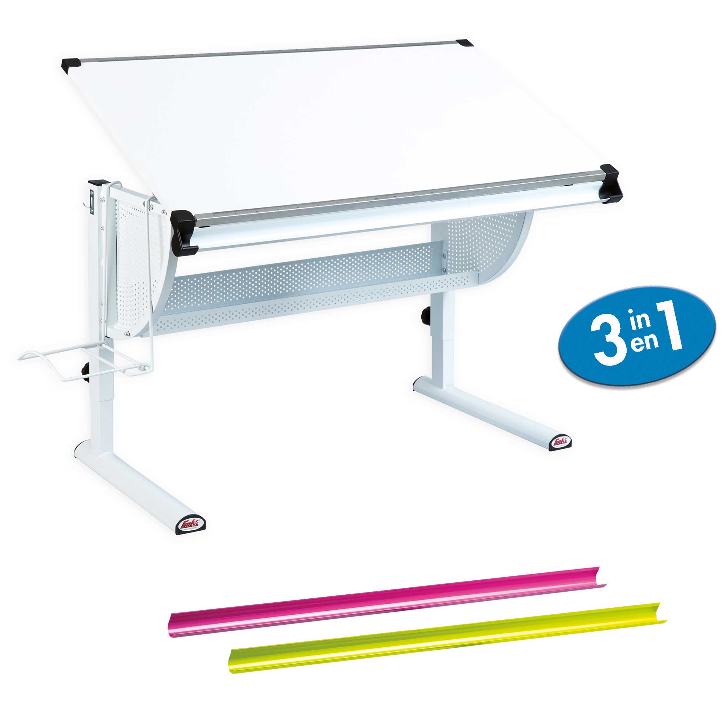 Bureau Matthijs avec plateau inclinable - blanc - Image 2