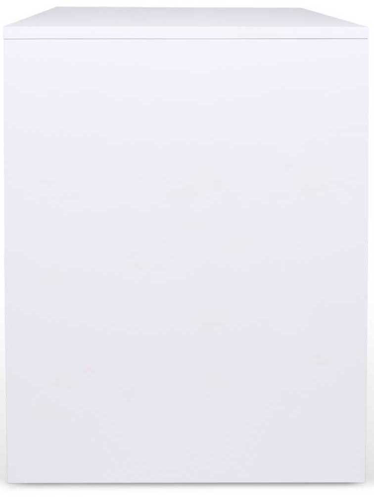 Bureau Prado 130cm - blanc/chrome - Image 6