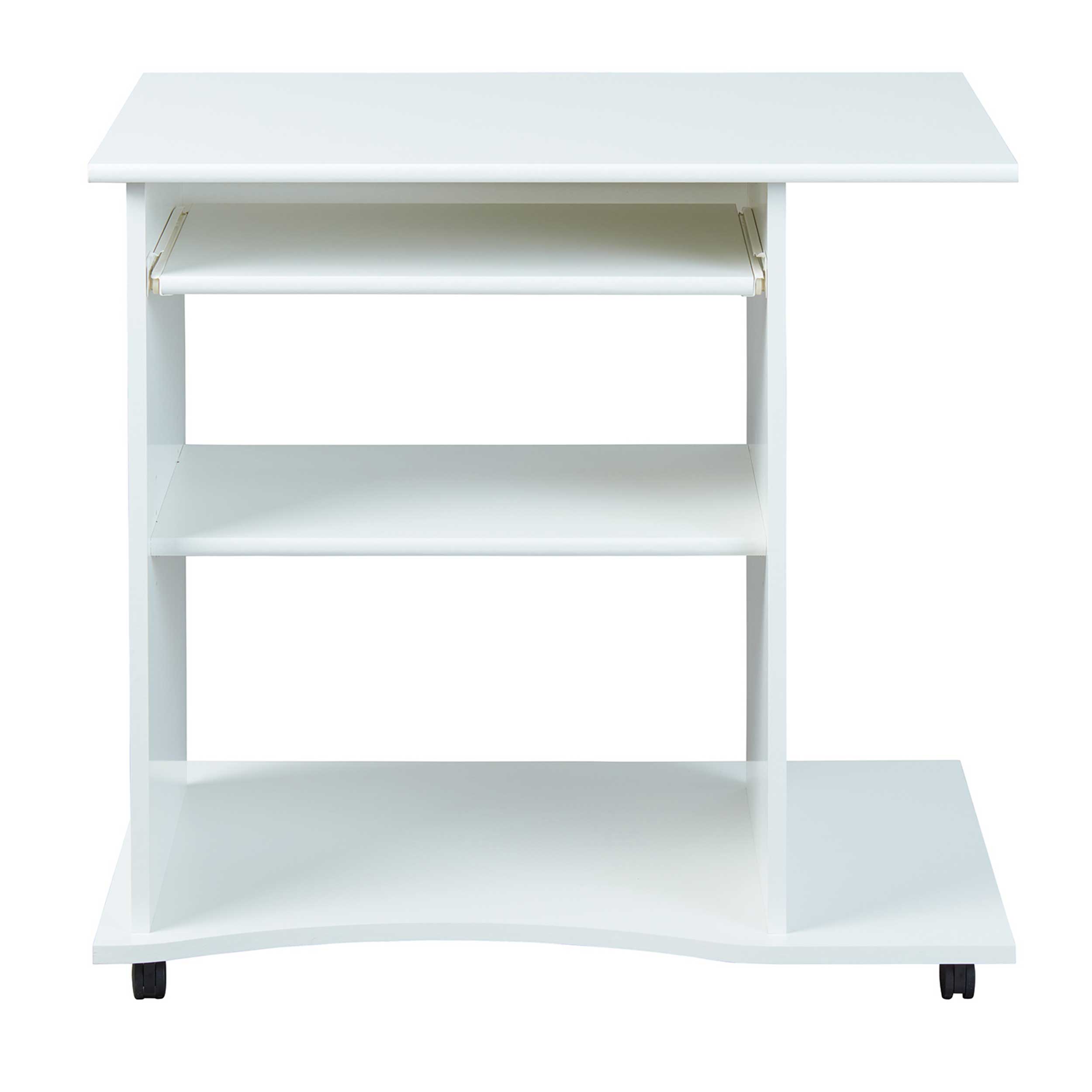 Bureau sur roulettes pour ordinateur Adda - blanc - Image 5