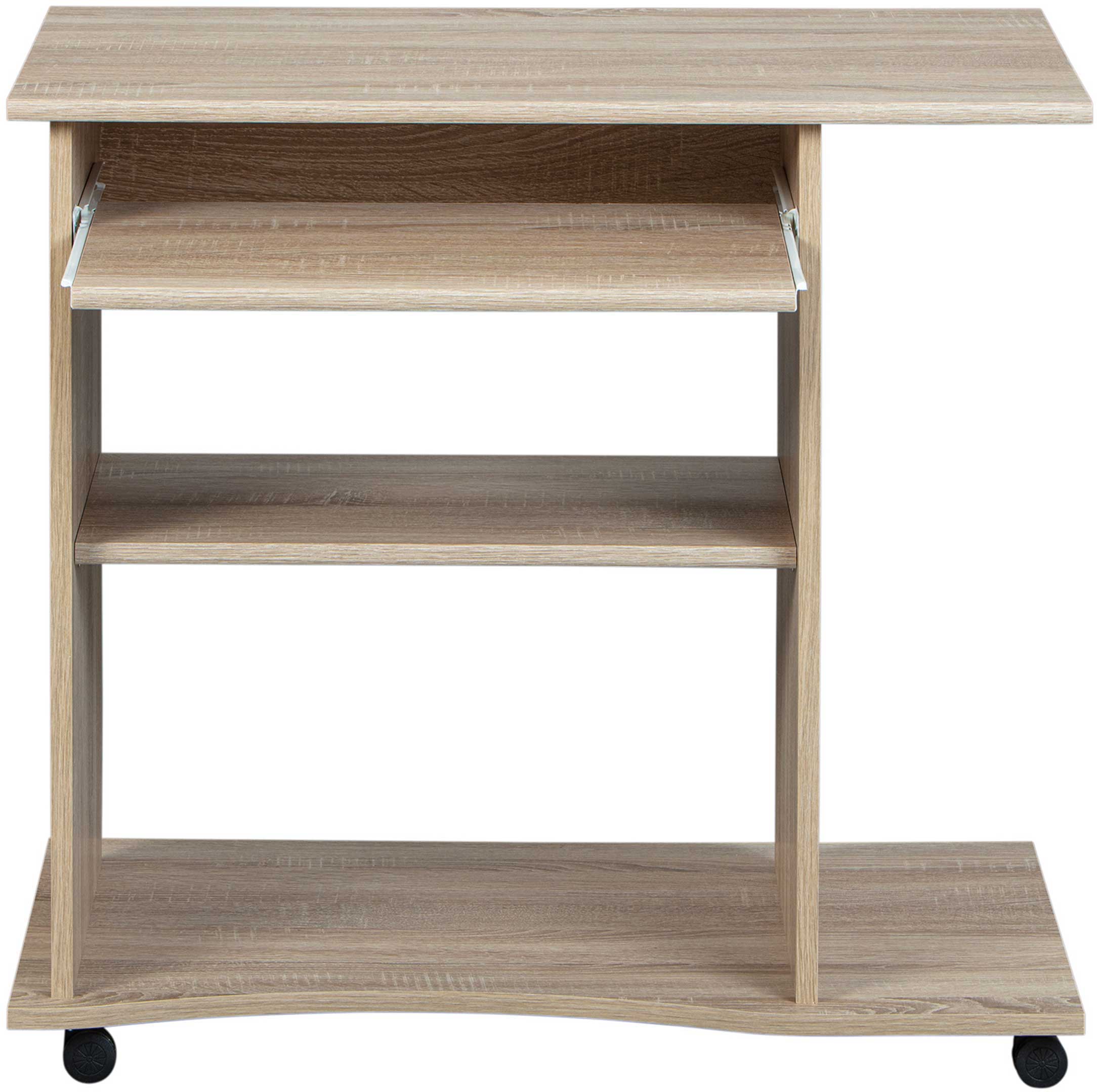 Bureau sur roulettes pour ordinateur Adda - chêne - Image 3