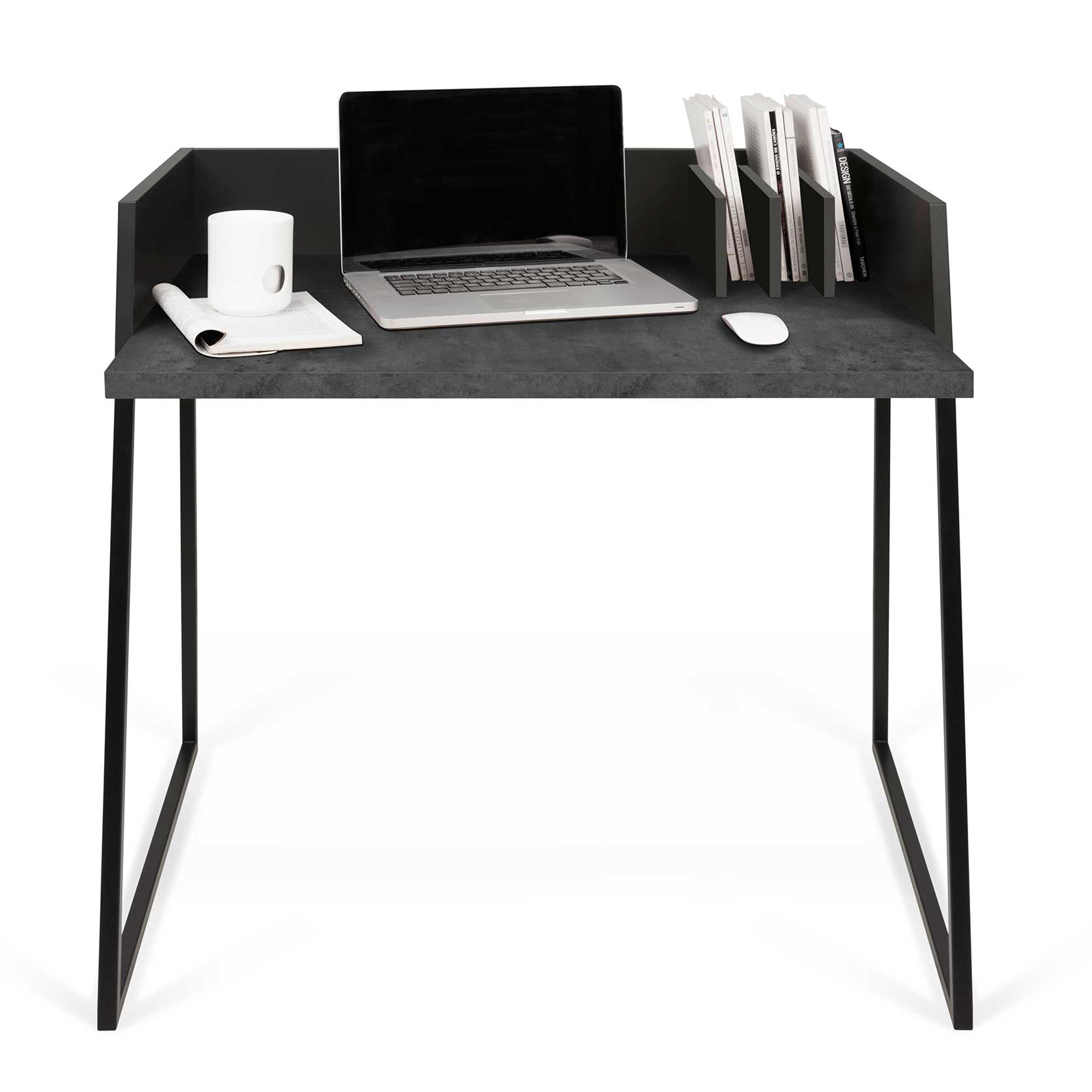 Bureau Volta 90cm - noir/béton - Image 11