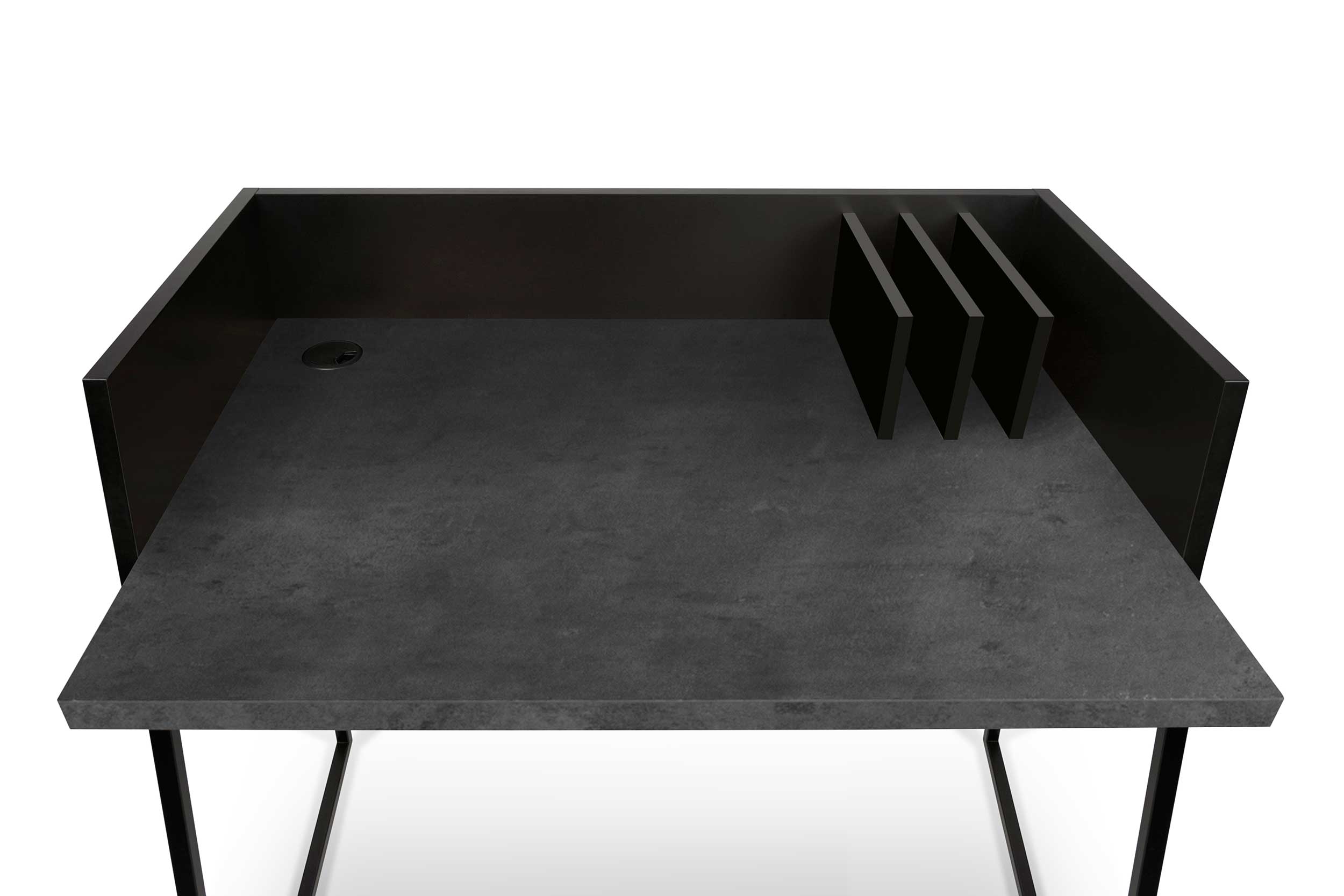 Bureau Volta 90cm - noir/béton - Image 7