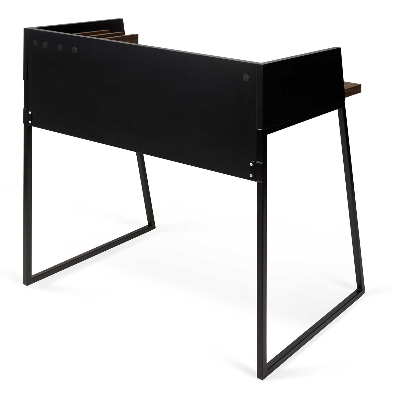 Bureau Volta 90cm - noir/noyer - Image 4