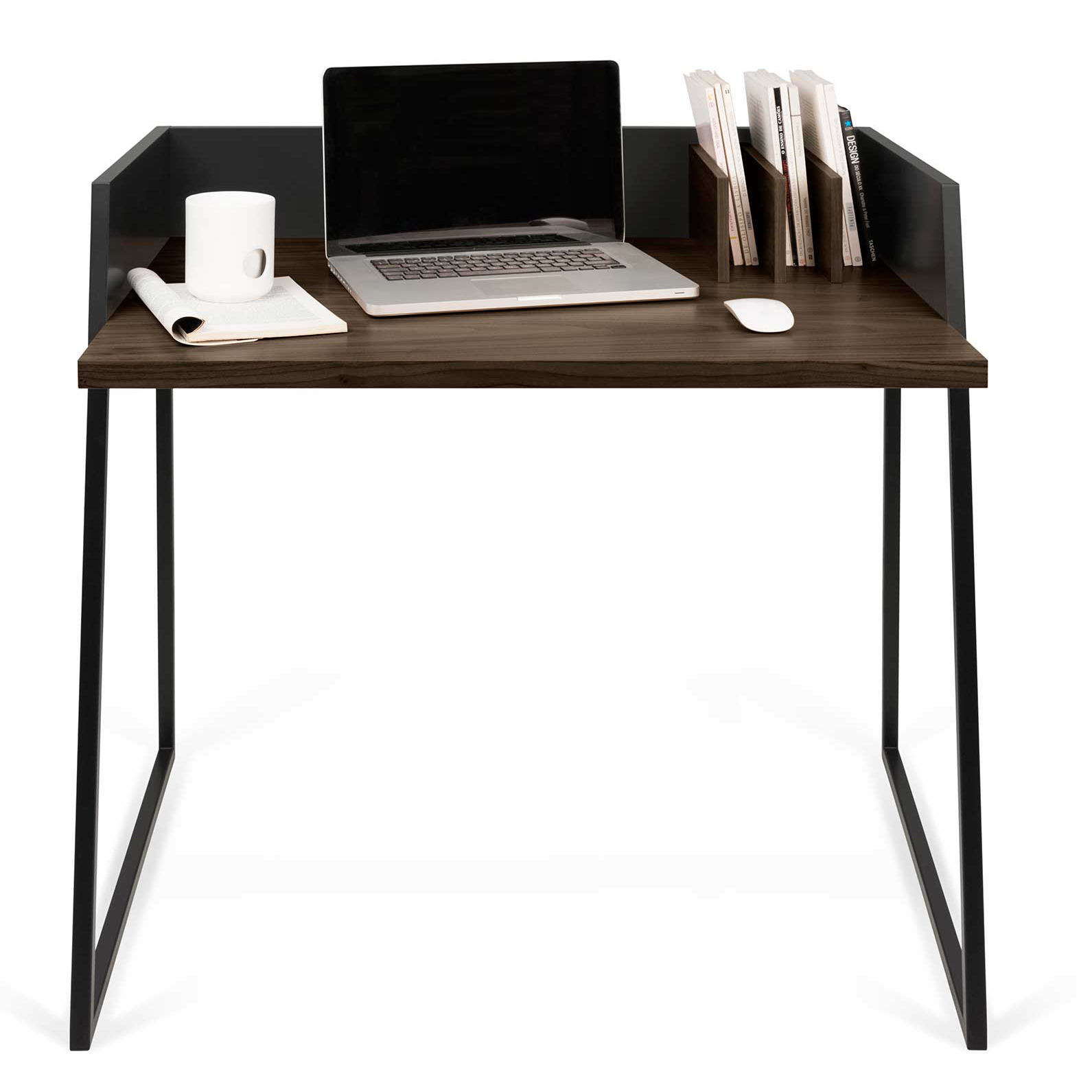 Bureau Volta 90cm - noir/noyer - Image 9
