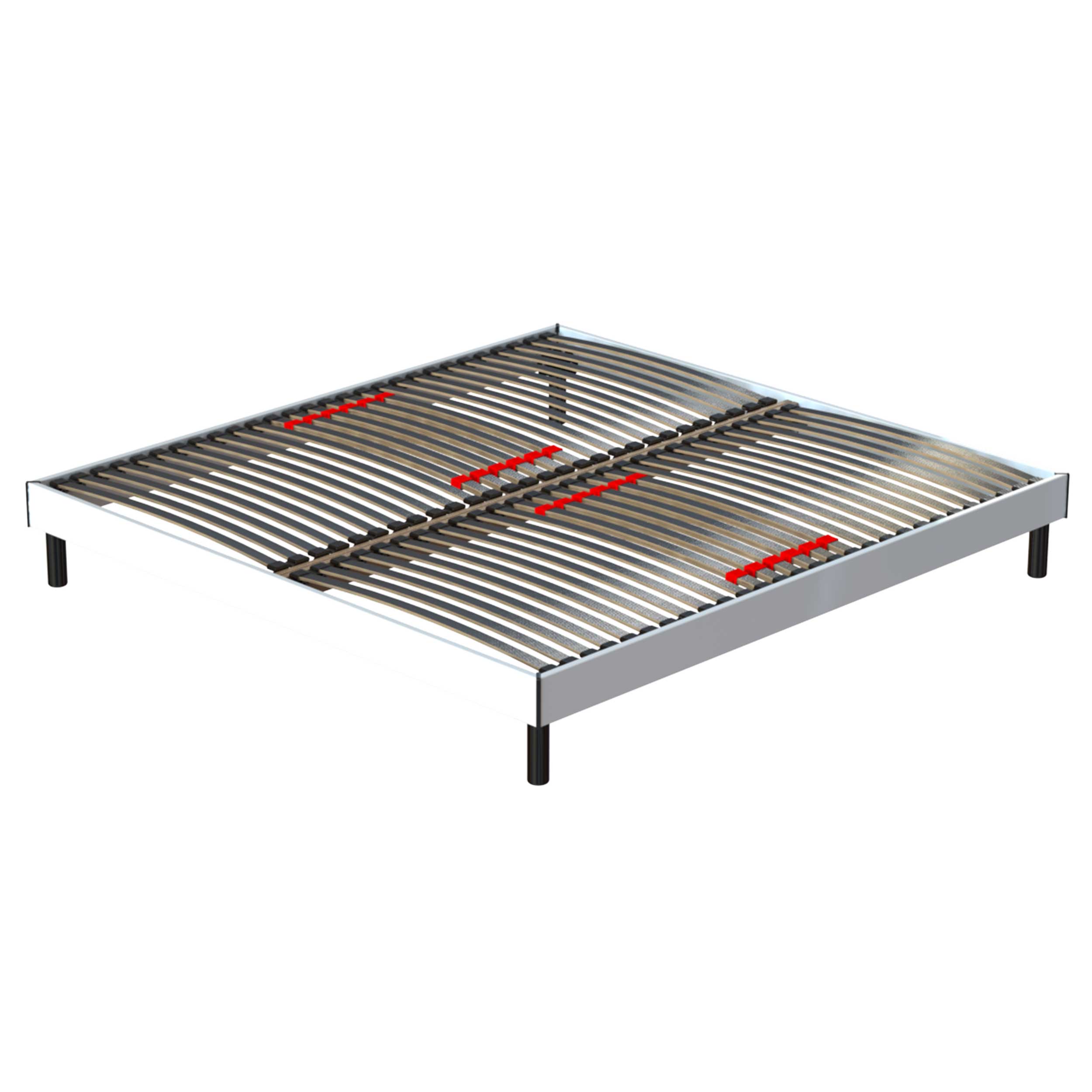 Cadre de lit Senne 28 lattes 140x200 - blanc