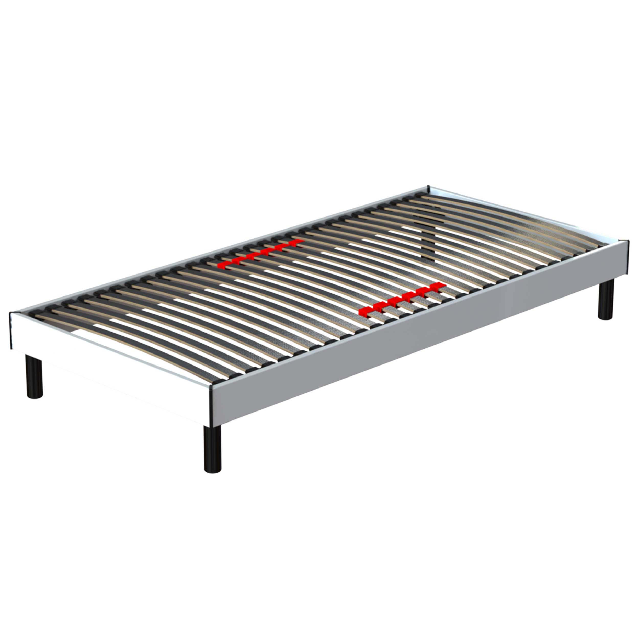 Cadre de lit Senne 28 lattes 90x200 - blanc - Image 3