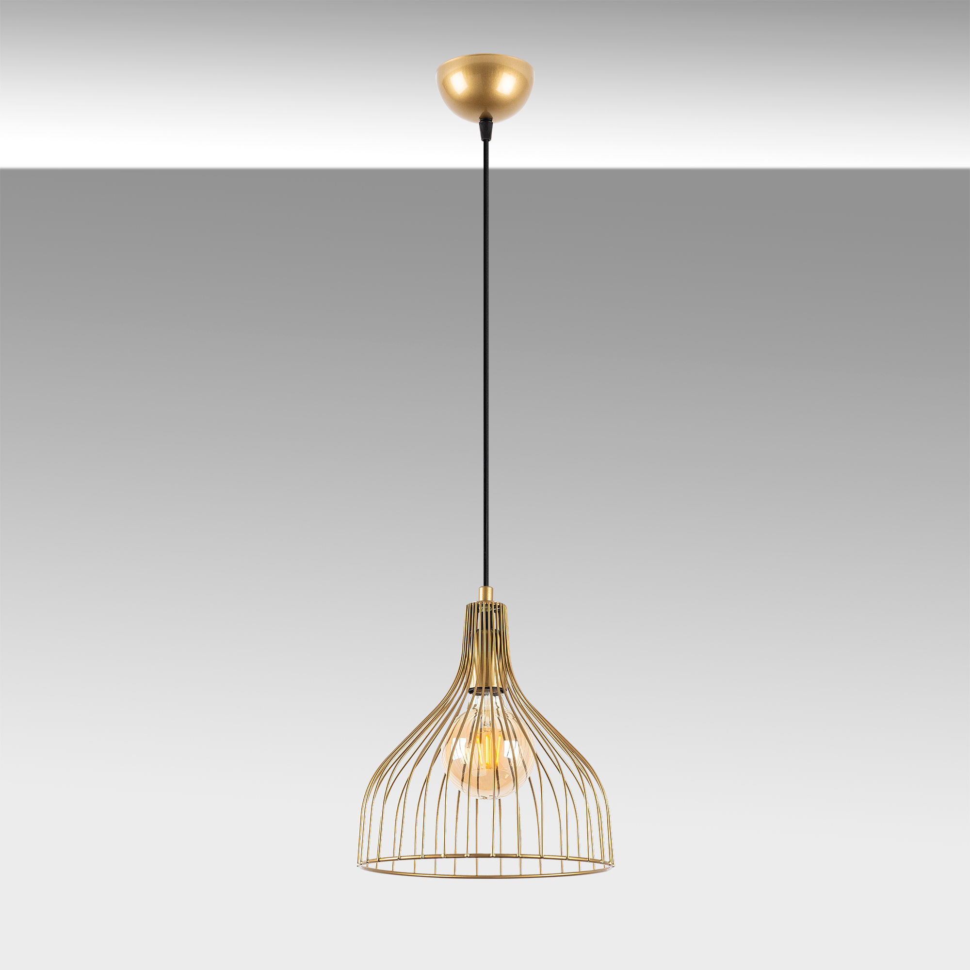 Cafu Lustre | Hauteur réglable | Or brillant - Image 4