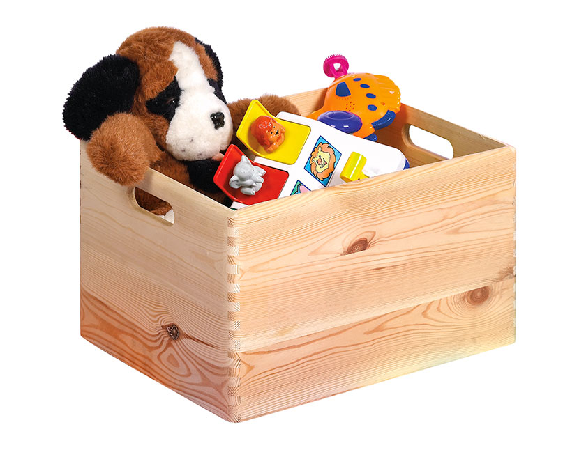 Caisson à jouets Maxine en bois 40x30x24 - Image 2