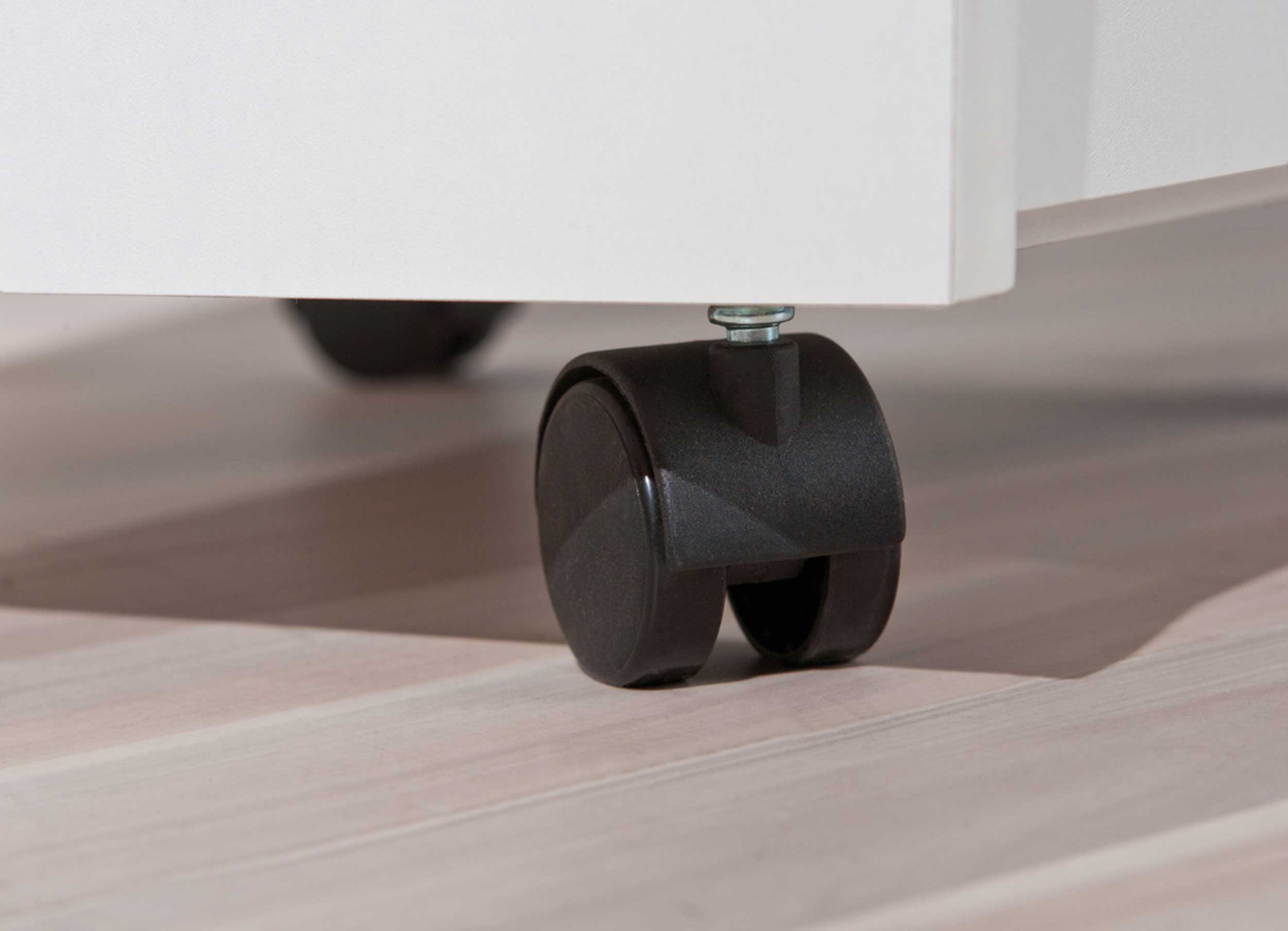 Caisson à roulettes Podence à 4 tiroirs - blanc - Image 4