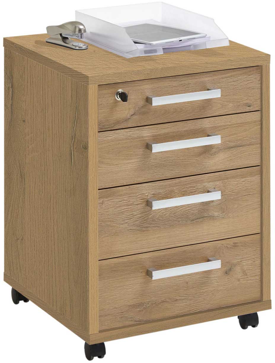 Caisson à tiroirs Gabi - chêne vieilli - Image 5